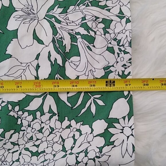 Boden Vivienne Green and White Floral Print Sheath Dress - Picture 15 of 16